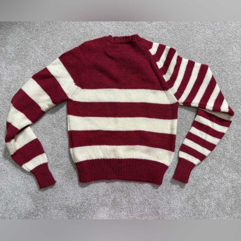 MOLLY GODDARD Red and Cream Striped Sweater - Picture 12 of 13